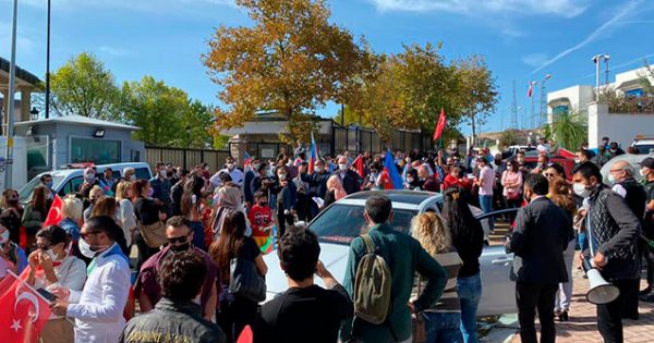 Ankarada Gəncə terroruna etiraz olaraq avtoyürüş keçirildi – Foto