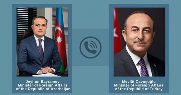 Bayramov Çavuşoğlu ilə Qarabağdakı son vəziyyəti müzakirə etdi