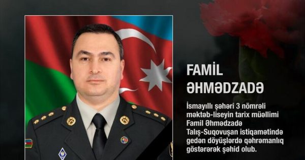 Təhsil Nazirliyi müəllimin şəhid olması barədə məlumat yaydı