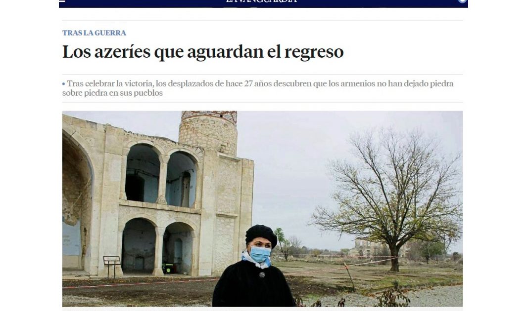 “La Vanguardia” erməni vandalizmindən yazdı