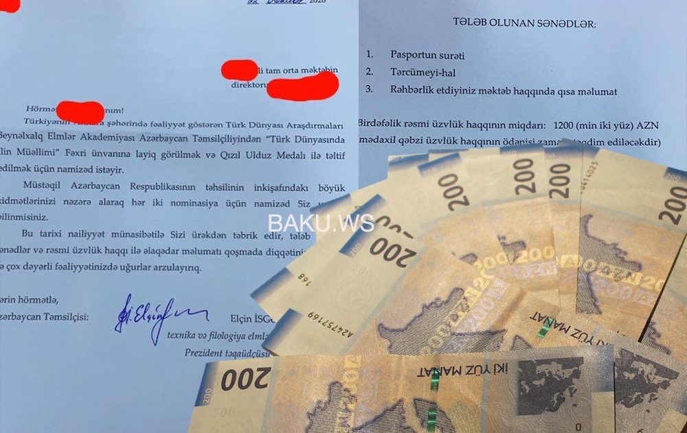 Məktəb direktorlarına göndərilən “1200 manatlıq məktub” nə üçündür? – RƏSMİ AÇIQLAMA – FOTOLAR